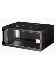 Szafa Sieciowa Wisząca 19" 4U, Soho Pro 240 X 540 X 400 Mm, Drzwi Szyba, Czarny, Niezłożona, 60Kg