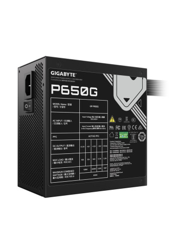 Zasilacz Gigabyte P650G 650W 120Mm 80+Gold
