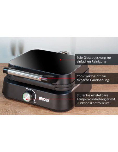 Gofrownica Unold 48275 2 Gof. 1500W Czarna