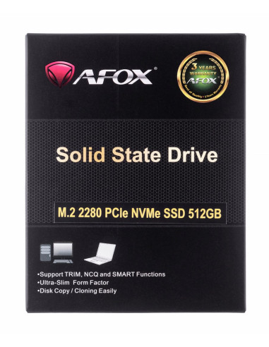 Afox Me300 Ssd M.2 Pci-Ex4 512Gb Tlc 2.5 Gb/S Nvme
