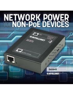 Intellinet Rozdzielacz Splitter Poe+ Ieee 802.3At/Af Na 5/7,5/9/12V Dc 560443 2