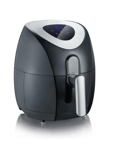 Severin 2430 Pojedyńczy 3,2 L Autonomiczny 1500 W Frytkownica Na Gorące Powietrze Czarny, Stal Nierdzewna