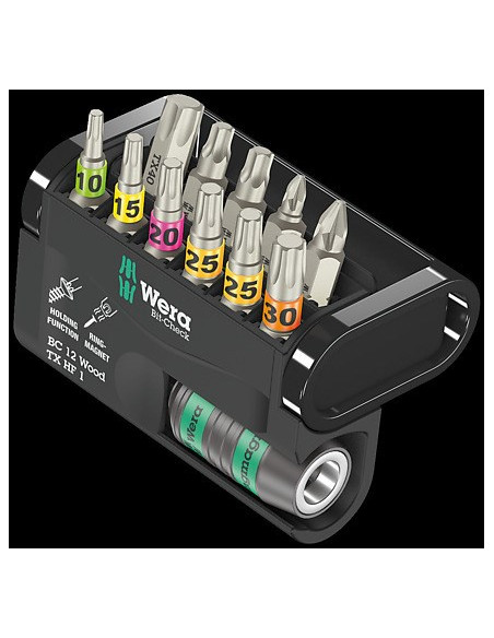 Zestaw Bit-Check 12 Wood Tx Hf 1, 12 Części