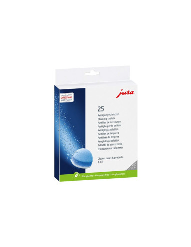 Tabletki Czyszczące 3-Fazowe Jura 25Szt