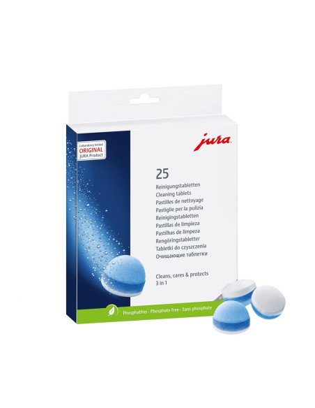 Tabletki Czyszczące 3-Fazowe Jura 25Szt