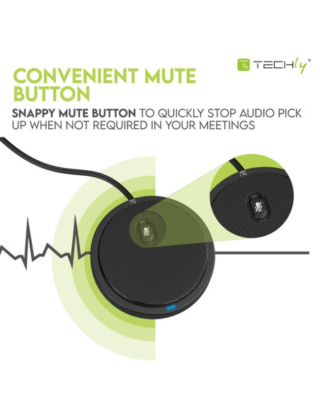 Techly Mikrofon Konferencyjny +Mute