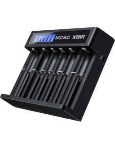 Xtar Ładowarka Do Akumulatorów Cylindrycznych Li-Ion 18650 - 6 Kanałów Mc6C