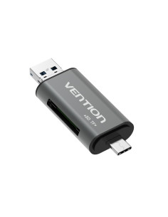 Czytnik Kart Sd / Microsd Vention Ze Złączami Usb 3.0 Usb-C Microsd Szary 2