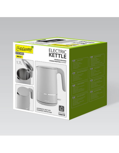 Czajnik Elektryczny 1,7L 1800W Mr-037-Grey Maestro