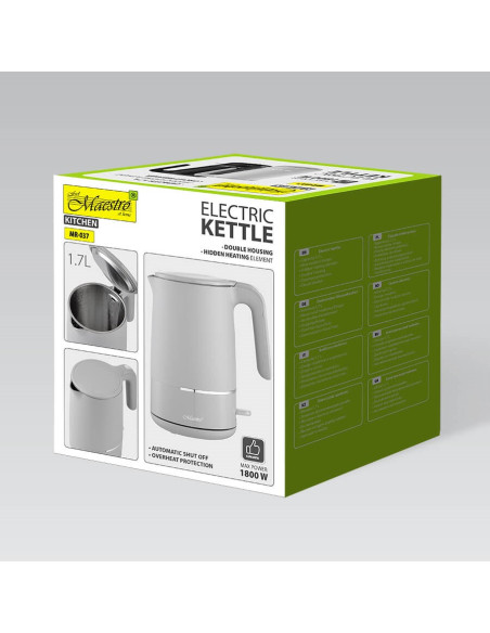 Czajnik Elektryczny 1,7L 1800W Mr-037-Grey Maestro