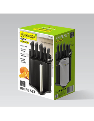 Zestaw Kuchenny Do Krojenia Mr-1413-Black Maestro