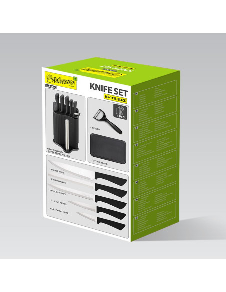 Zestaw Kuchenny Do Krojenia Mr-1413-Black Maestro