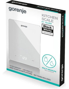 Waga Kuchenna Gorenje Kt10Lbw (Do 10 Kg  Biały) 2