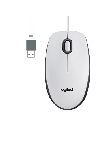 Mysz Logitech M100 White