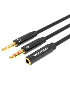 Kabel Audio Vention 2X 3,5Mm Męski Do 4 Biegunowego Żeńskiego 3,5Mm 0,3M