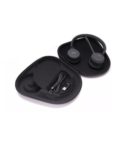 Agfeo Infinity Zestaw Słuchawkowy Bezprzewodowy Opaska Na Głowę Biuro/Centrum Telefoniczne Bluetooth Czarny