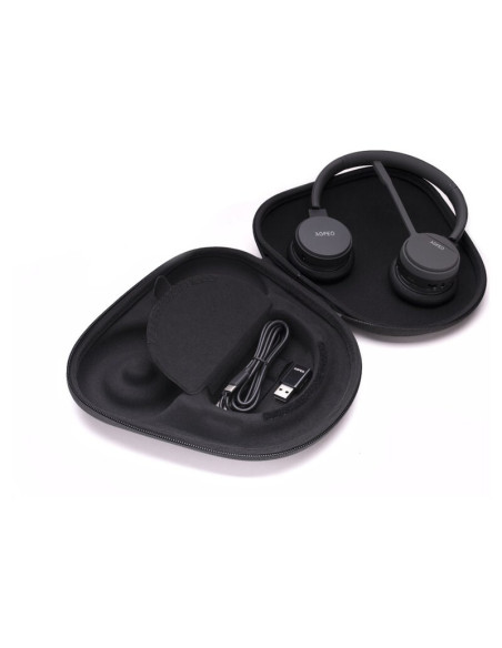 Agfeo Infinity Zestaw Słuchawkowy Bezprzewodowy Opaska Na Głowę Biuro/Centrum Telefoniczne Bluetooth Czarny