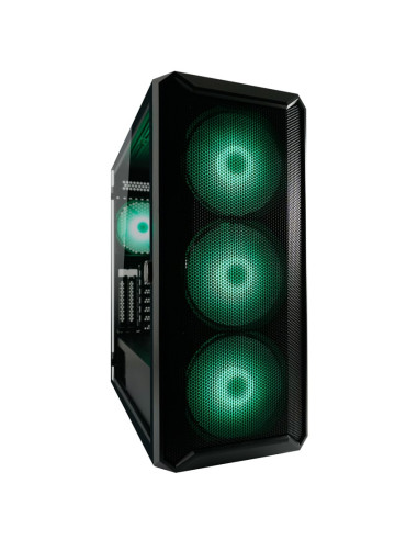 Lc-Power Gaming 804B - Midi Tower - Obudowa Pc - Atx - Micro Atx - Mini-Itx - Metal - Plastik - Szkło Hartowane - 16 Cm