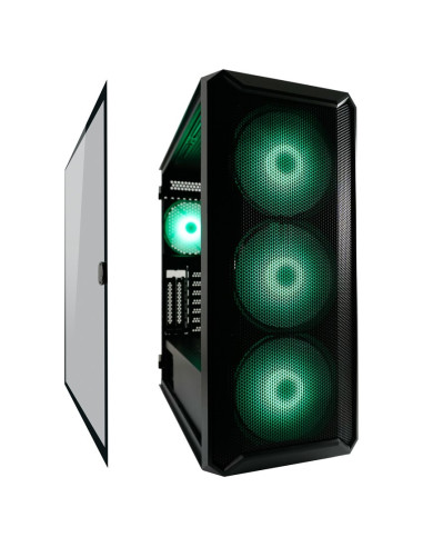 Lc-Power Gaming 804B - Midi Tower - Obudowa Pc - Atx - Micro Atx - Mini-Itx - Metal - Plastik - Szkło Hartowane - 16 Cm
