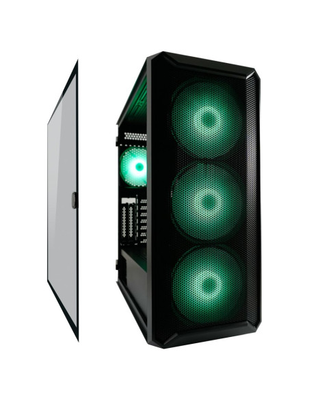 Lc-Power Gaming 804B - Midi Tower - Obudowa Pc - Atx - Micro Atx - Mini-Itx - Metal - Plastik - Szkło Hartowane - 16 Cm