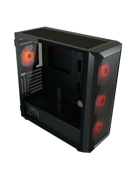 Lc-Power Gaming 804B - Midi Tower - Obudowa Pc - Atx - Micro Atx - Mini-Itx - Metal - Plastik - Szkło Hartowane - 16 Cm