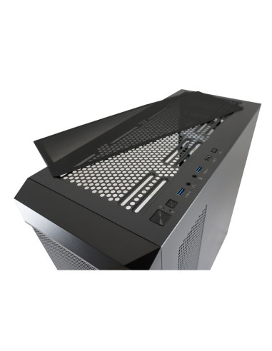 Lc-Power Gaming 804B - Midi Tower - Obudowa Pc - Atx - Micro Atx - Mini-Itx - Metal - Plastik - Szkło Hartowane - 16 Cm