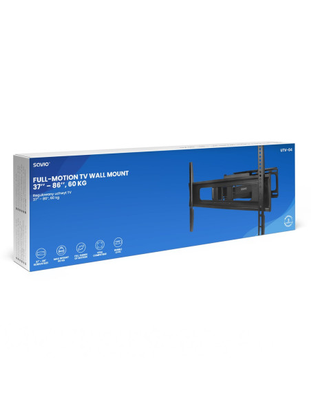Savio Regulowany Uchwyt Tv Utv-04 37’’– 86’’ 60 Kg