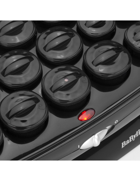 Babyliss Thermo Ceramic Rollers Zestaw Do Stylizacji Włosów Czarny, Stal Nierdzewna 50 W 2 M