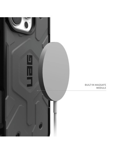 Uag Pathfinder Magsafe - Obudowa Ochronna Do Iphone 16 Pro Kompatybilna Z Magsafe (Silver)