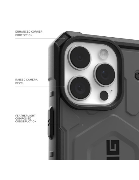 Uag Pathfinder Magsafe - Obudowa Ochronna Do Iphone 16 Pro Kompatybilna Z Magsafe (Silver)