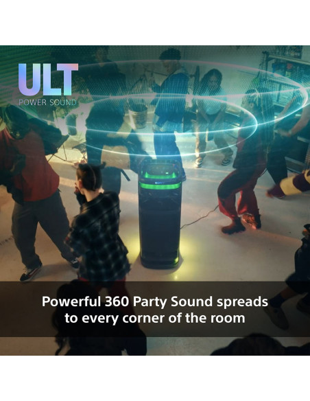 Sony | Głośnik Imprezowy | Srs-Ult1000 Ult Tower 10 | 139 W | Łączność Bluetooth | | Przenośny | Połączenie Bezprzewodowe