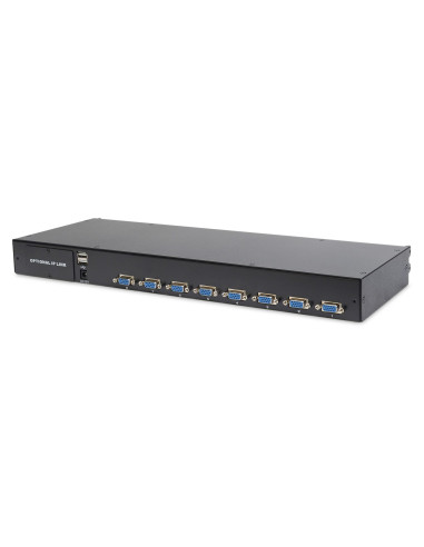 Digitus Konsola Modułowa Z Monitorem Tft O Przekątnej 19” (48,3 Cm), 8-Portowym Przełącznikiem Kvm & Touchpadem, Klawiatura Amer