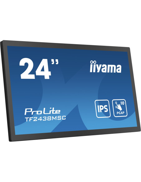 Iiyama 23,8-Calowy, 10-Punktowy Monitor Dotykowy Pcap Open Frame Z Technologią Panelu Ips, Szklaną Konstrukcją Od Krawędzi Do Kr