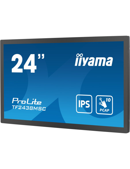 Iiyama 23,8-Calowy, 10-Punktowy Monitor Dotykowy Pcap Open Frame Z Technologią Panelu Ips, Szklaną Konstrukcją Od Krawędzi Do Kr