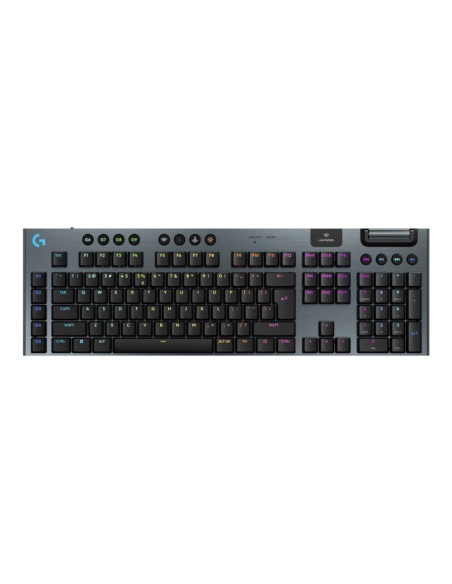 Logitech G G915 X Lightspeed Klawiatura Gaming Usb + Rf Wireless + Bluetooth Qwerty Amerykański Międzynarodowy Czarny