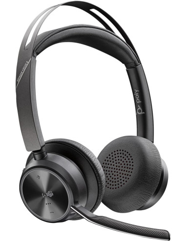 Poly Zestaw Słuchawkowy Voyager Focus 2 Z Certyfikatem Microsoft Teams Usb-C-C + Przejściówka Usb-C/A