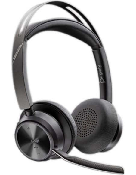 Poly Zestaw Słuchawkowy Voyager Focus 2 Z Certyfikatem Microsoft Teams Usb-C-C + Przejściówka Usb-C/A