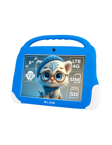 Blow Tablet Kidstab8 4G 4/64Gb Niebieskie Etui