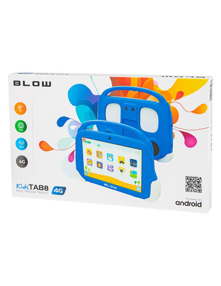 Blow Tablet Kidstab8 4G 4/64Gb Niebieskie Etui