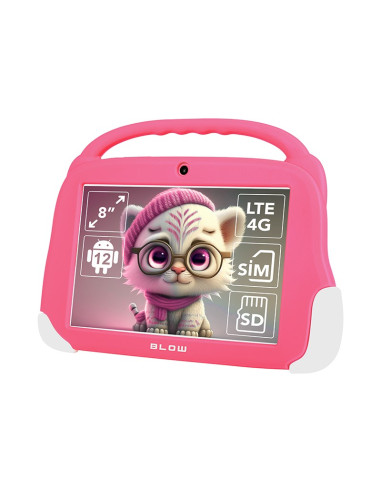 Blow Tablet Kidstab8 4G 4/64Gb Różowe Etui