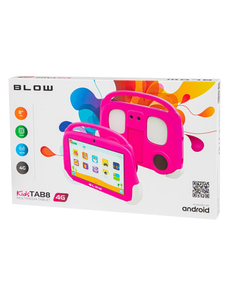 Blow Tablet Kidstab8 4G 4/64Gb Różowe Etui