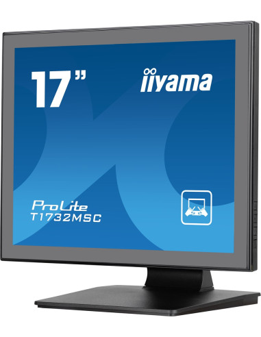 Monitor Iiyama T1732Msc-B1S 17Inch Pcap Bezel Free Front 10P Touch 1280X1024