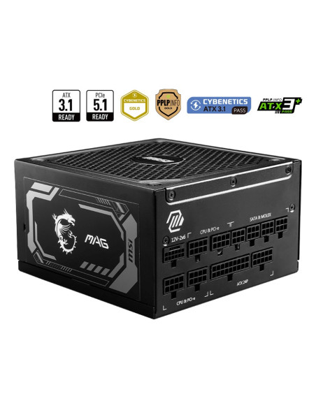 Zasilacz Msi Mag A1250Gl Pcie5 1250Watt