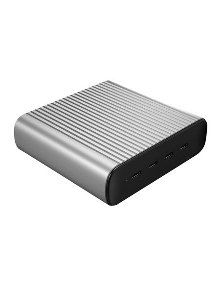Hyper 245W Gan Desktop Charger Laptop, Smartfon, Tablet Czarny, Srebrny Prąd Przemienny, Bateria Szybkie Ładowanie Wewnętrzna