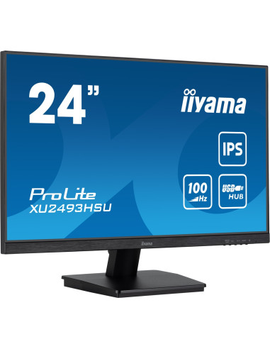 Iiyama Prolite Xu2493Hsu-B7 Monitor Komputerowy 60,5 Cm (23.8") 1920 X 1080 Px Full Hd Led Czarny