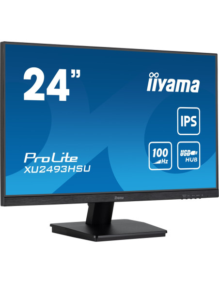 Iiyama Prolite Xu2493Hsu-B7 Monitor Komputerowy 60,5 Cm (23.8") 1920 X 1080 Px Full Hd Led Czarny