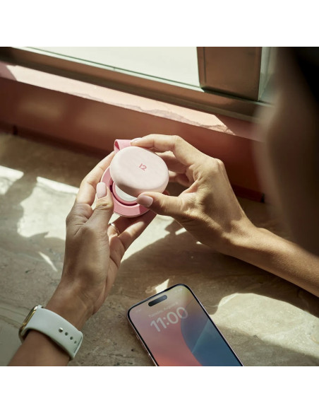 Twelve South Butterfly Se - Ładowarka Bezprzewodowa Qi2 Do Dwóch Urządzeń Kompatybilna Z Magsafe, Kabel Usb-C W Zestawie (Pink)