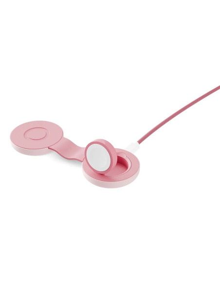 Twelve South Butterfly Se - Ładowarka Bezprzewodowa Qi2 Do Dwóch Urządzeń Kompatybilna Z Magsafe, Kabel Usb-C W Zestawie (Pink)