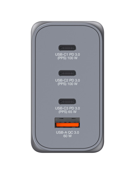 Gnc-200 Gan Charger 4 Port 200W/Usb A/C (Eu/Uk/Us)