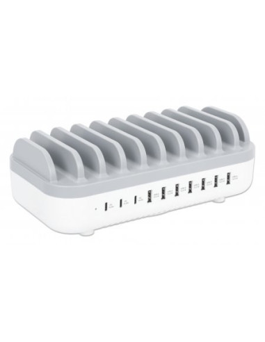 Manhattan 10-Portowa Stacja Ładująca Usb 120W 3X U